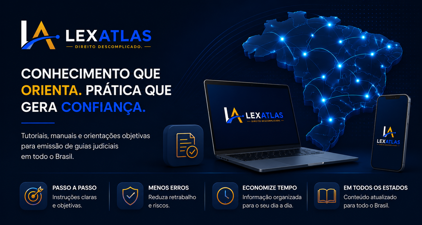 LexAtlas — guias judiciais, cálculo de prazos e atualização monetária
