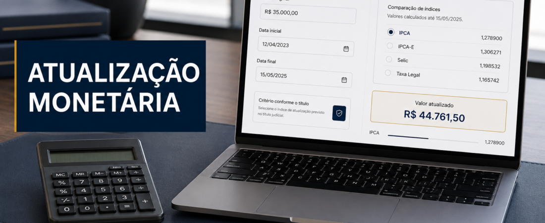 Atualização monetária judicial: como identificar o índice correto