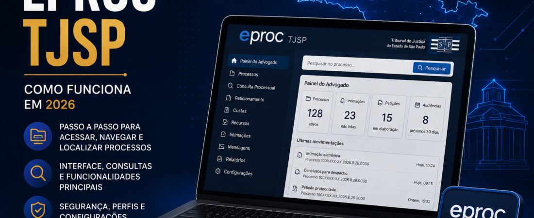 Custas no eproc TJSP: como emitir e conferir as guias em 2026