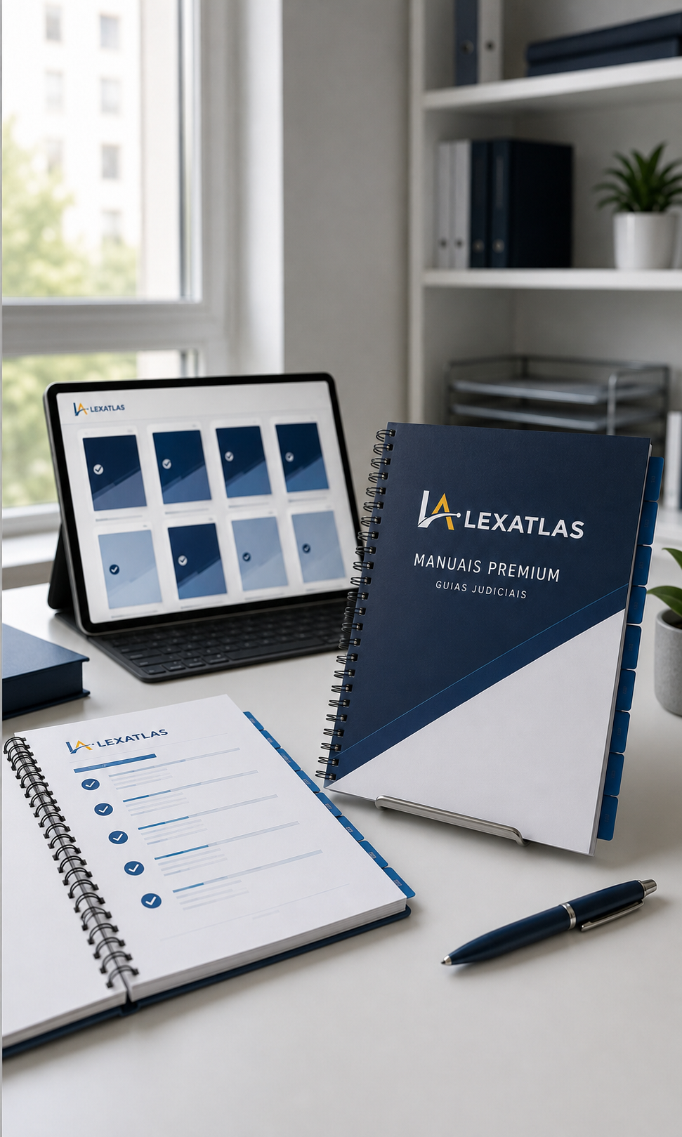 Manuais Premium e biblioteca digital da LexAtlas para emissão e conferência de guias judiciais